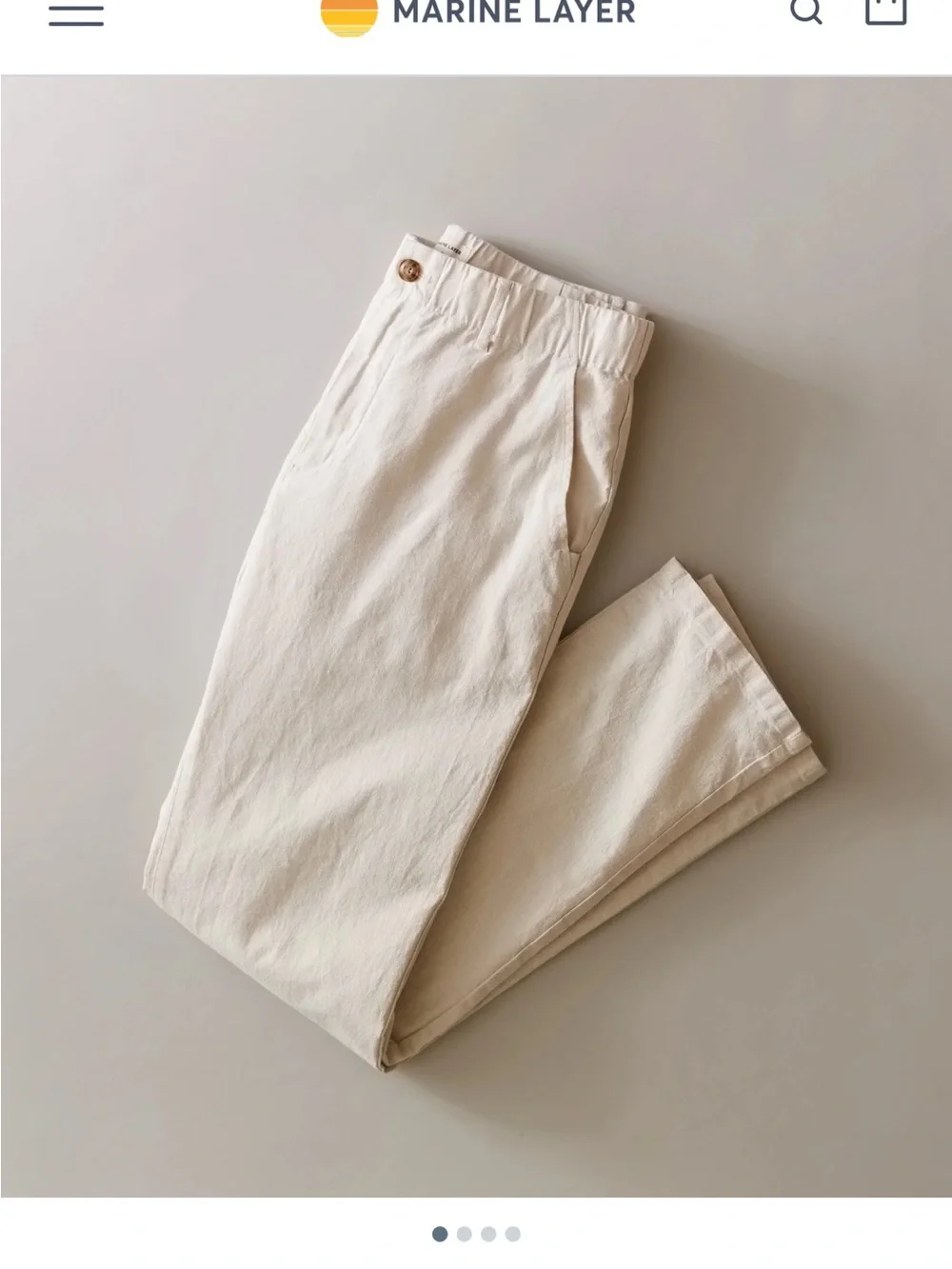 Marine Layer Saturday Hemp Chinos-Size Extra Large